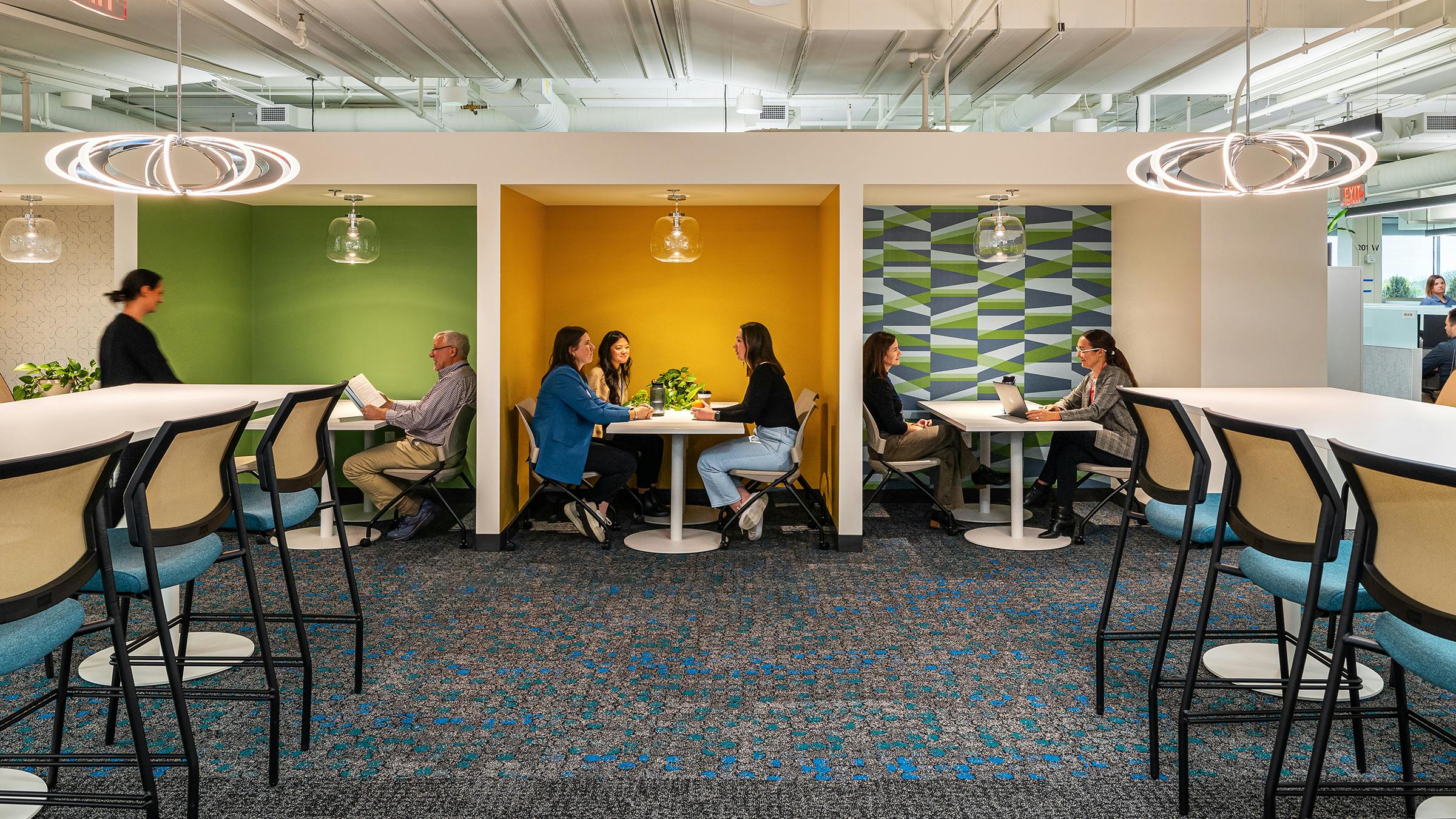 Major General Emmett J. Bean Feder Center communal workspaces