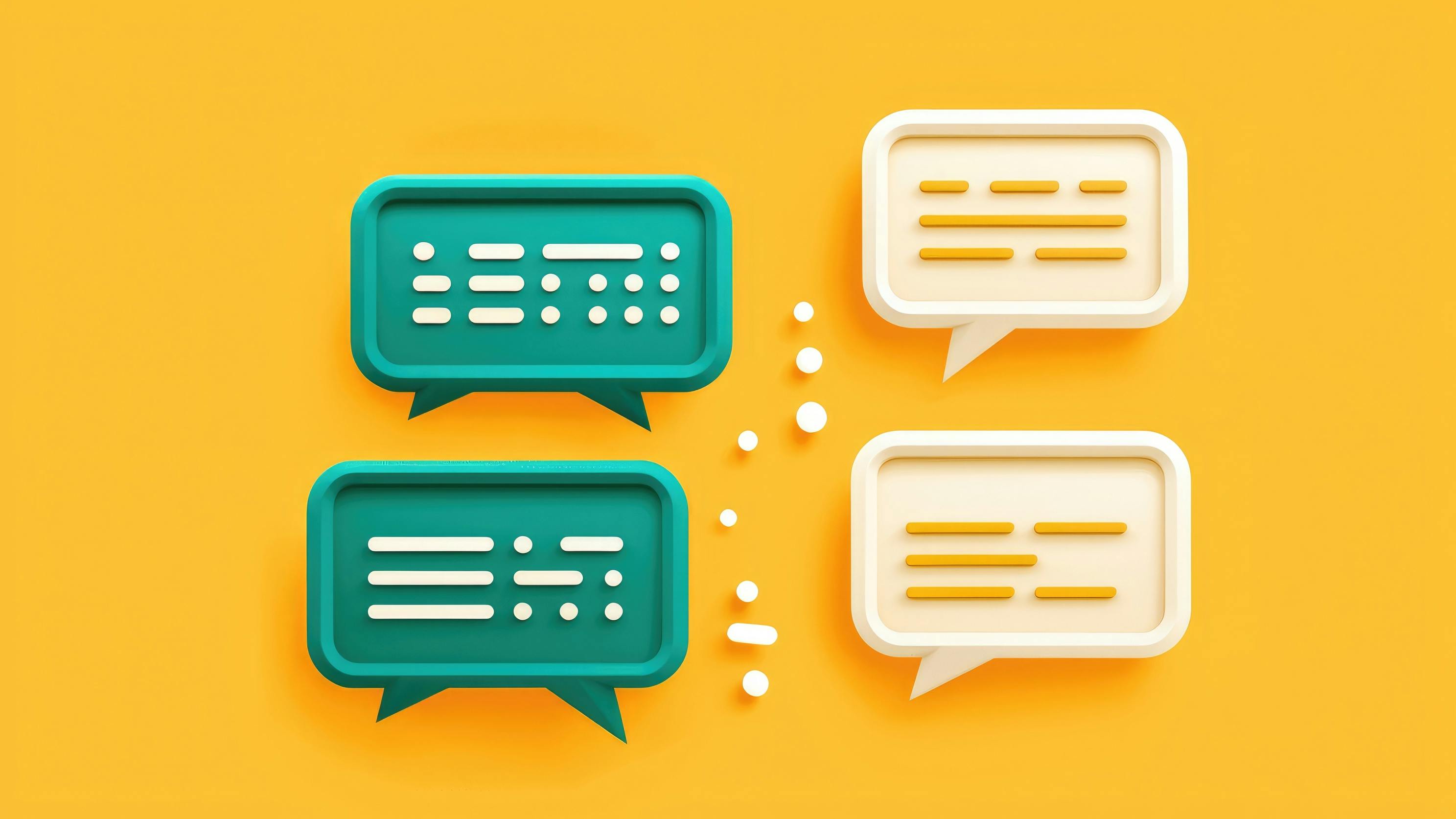 Speech bubbles commentary