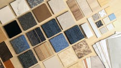 Interior design materials palette Interior design materials palette