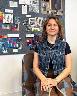 Julianna Frixione, 2025 Pallas Textiles Student Design Competition winner Julianna Frixione, 2025 Pallas Textiles Student Design Competition winner