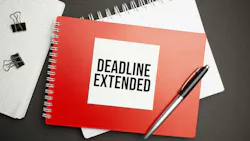 Deadline extension graphic with notebooks Deadline extension graphic with notebooks