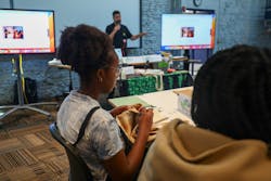 2024 Wege Prize High School Collaborative Studio cohort working on how to reduce waste from fast fashion 2024 Wege Prize High School Collaborative Studio cohort working on how to reduce waste from fast fashion