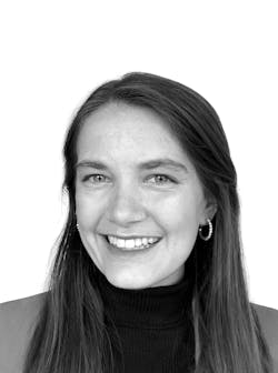 Jenna Morrison's professional headshot in black and white. Jenna Morrison's professional headshot in black and white.