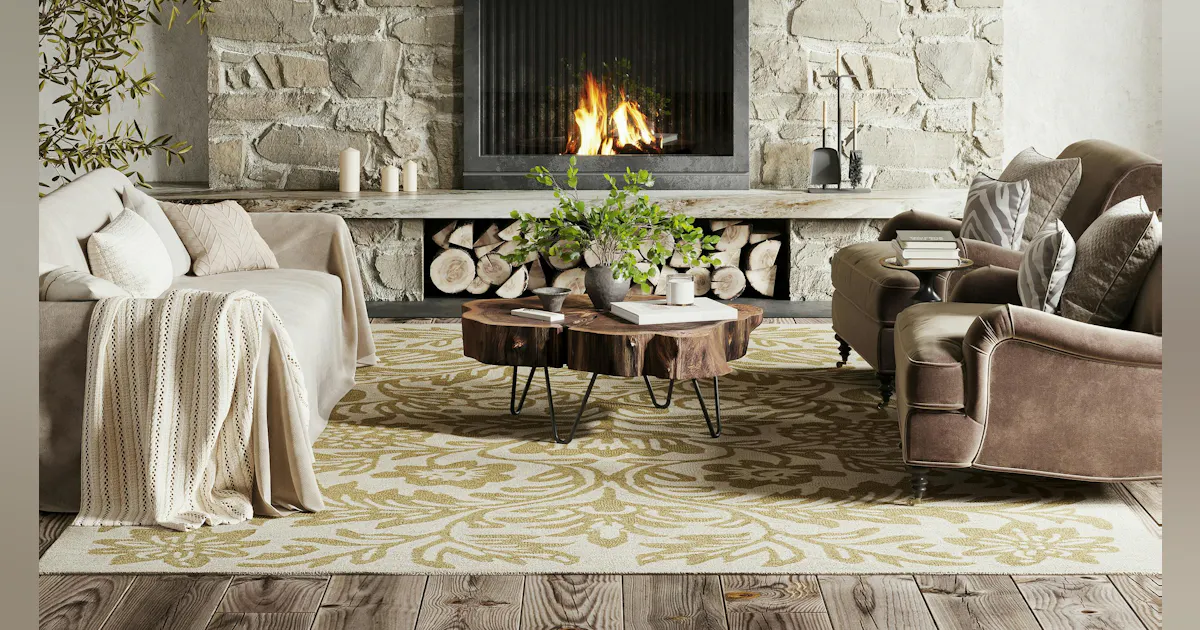 Nerv Rug Cozy Comfort Meets Timeless Charm: Ayloh Rug in Brown or Olive | I+S Design