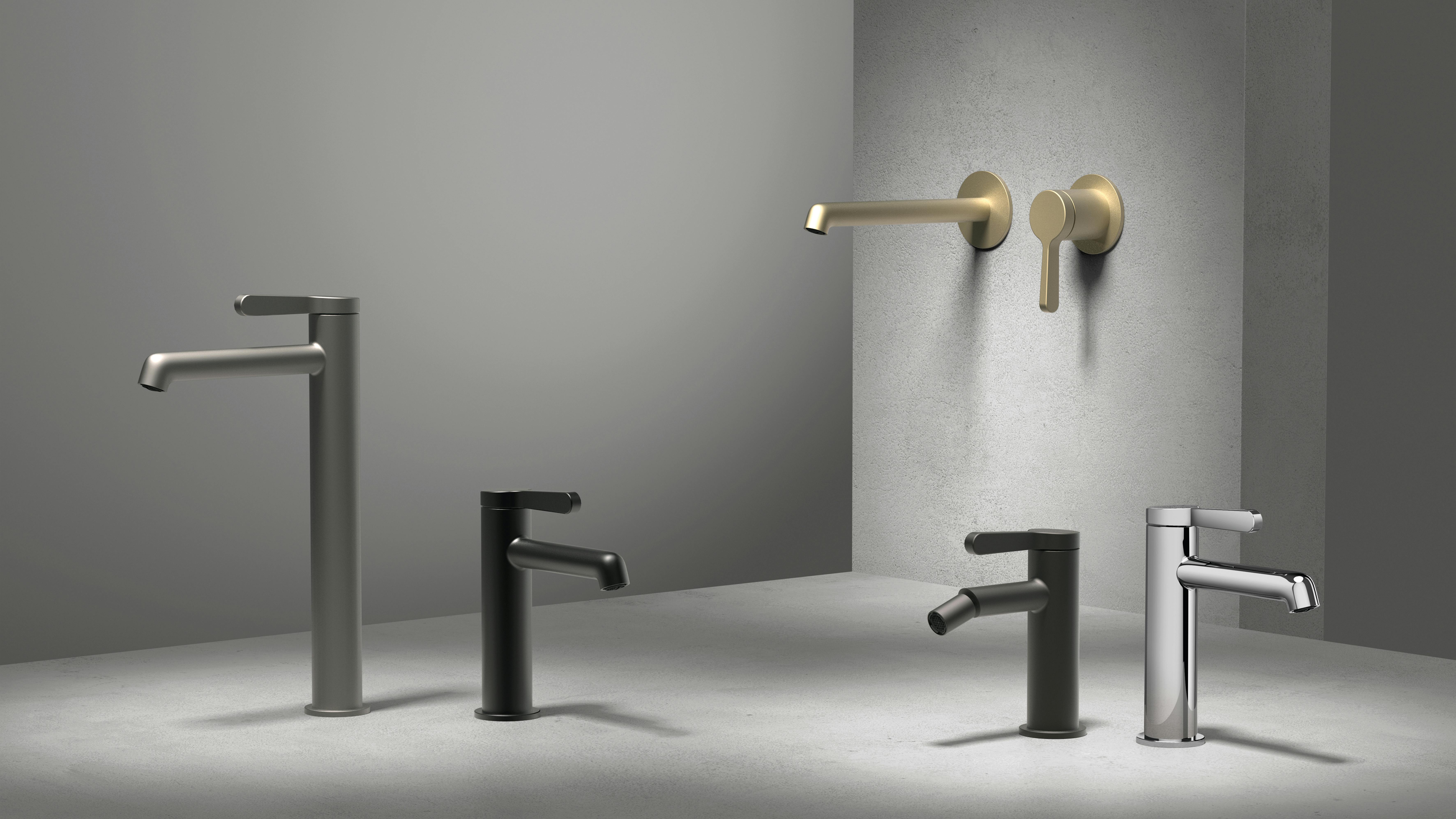 The Torino collection of bathroom and kitchen fixtures are essential yet sculptural.