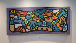 Teknion Norval Morriseau painting Teknion Norval Morriseau painting