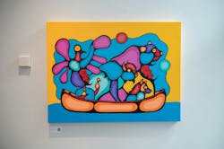 A member of Lac Seul First Nation, artist Blake Angeconeb utilizes traditional woodlands art techniques - inspired by Morriseau - to demonstrate the interconnectedness of people and other living creatures. A member of Lac Seul First Nation, artist Blake Angeconeb utilizes traditional woodlands art techniques - inspired by Morriseau - to demonstrate the interconnectedness of people and other living creatures.