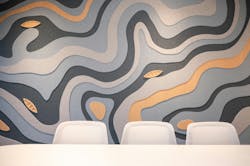 Teknion Legacy Space 3D wall closeup Teknion Legacy Space 3D wall closeup