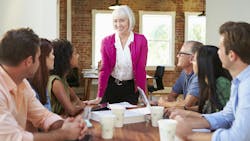 Diverse multigenerational workforce having a team meeting Diverse multigenerational workforce having a team meeting