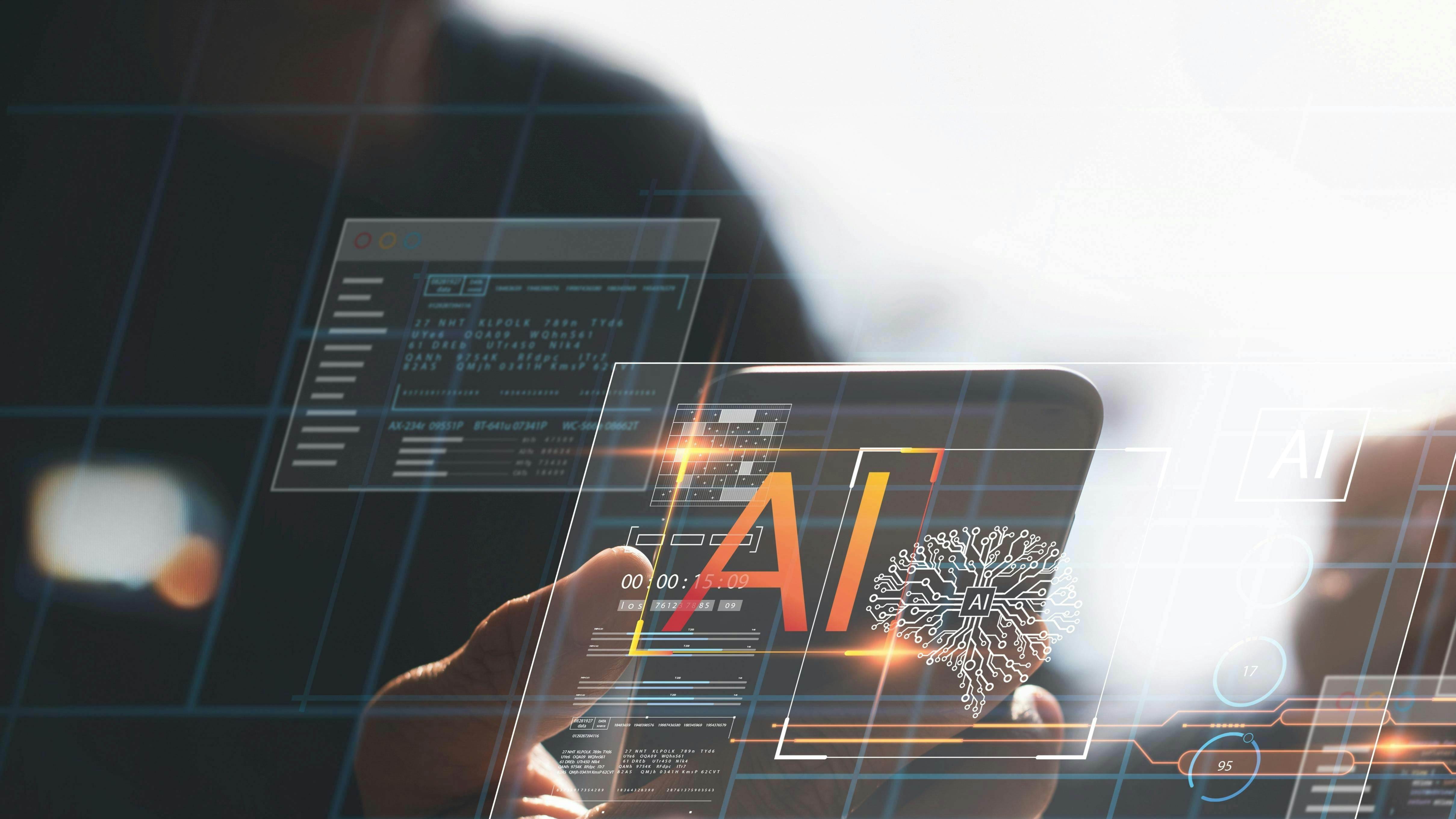 Transparent touchscreen graphic concept for AI Transparent touchscreen graphic concept for AI