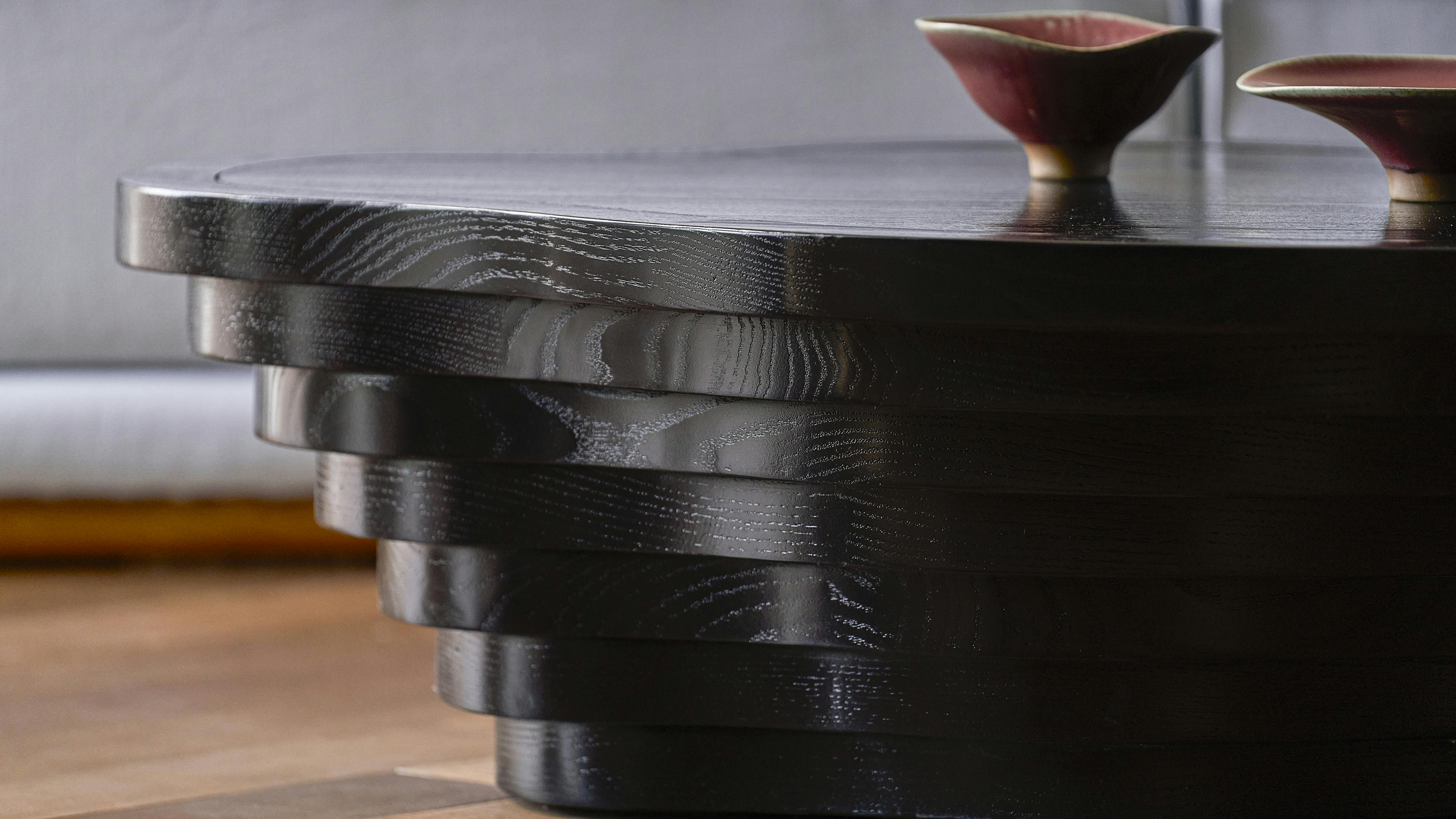 Sixpenny's Terra Coffee Table in Inky Oak.