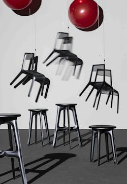 Ultraleggera is a fully recyclable metal chair that weighs less than four pounds. Ultraleggera is a fully recyclable metal chair that weighs less than four pounds.