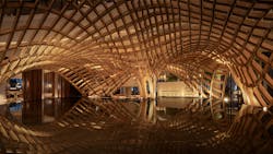 The grand atrium, a dramatic “Dragon Court,” transforms the space into a courtyard under a vast skylight. The grand atrium, a dramatic “Dragon Court,” transforms the space into a courtyard under a vast skylight.