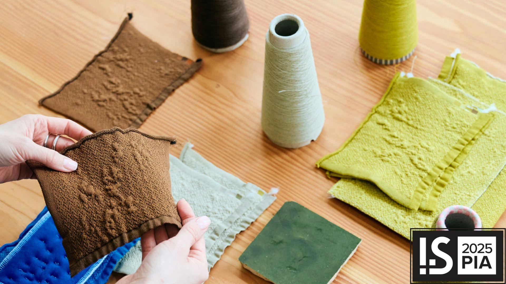 Myr & Mylla are knitted upholstery textiles.