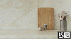 The VIATERA Taj Duna is designed for surfacing applications and features soft veining. Shown as a counter with kitchen utensils set on top. The VIATERA Taj Duna is designed for surfacing applications and features soft veining. Shown as a counter with kitchen utensils set on top.