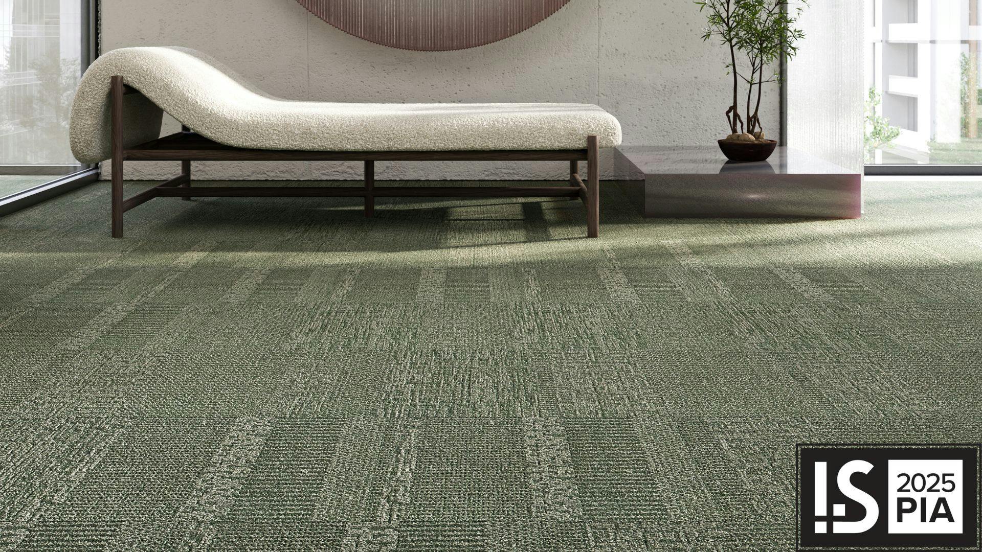 MultiSensory's Dimensional Fade carpet is installed in a room.