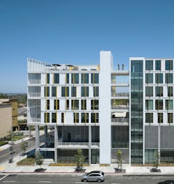 El Cerrito south elevation at building entry El Cerrito south elevation at building entry