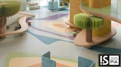 Acczent Chambray and Acczent Stones installed in a communal space. Acczent Chambray and Acczent Stones installed in a communal space.