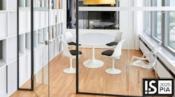 The Fallbrook Series Partitions features slim, floating door frames for placemaking any space. The Fallbrook Series Partitions features slim, floating door frames for placemaking any space.