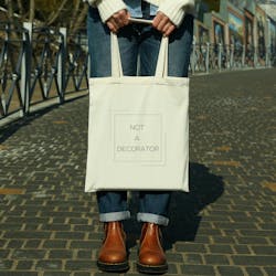 Not a Decorator totebag. Not a Decorator totebag.