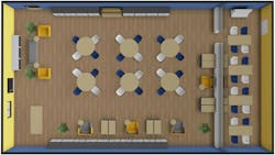 Lisa Floyd's floorplan for the library at Twin Rivers High School. Lisa Floyd's floorplan for the library at Twin Rivers High School.