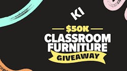 KI Classroom Furniture Giveaway winners logo. KI Classroom Furniture Giveaway winners logo.