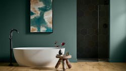 Behr Paint Company's 2026 Color of the Year is Hidden Gem, shown painted in a bathroom. Behr Paint Company's 2026 Color of the Year is Hidden Gem, shown painted in a bathroom.