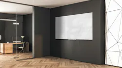 Ghent's Aria Glassboards in white is available through the quick ship program.