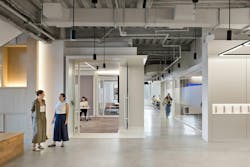 Partitions, furnishings, and display areas can be rearranged for future scenes and work zones. Partitions, furnishings, and display areas can be rearranged for future scenes and work zones.