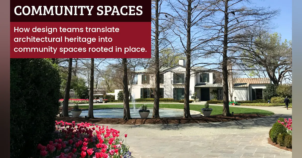Community Shapes When Architecture Listens: Community Spaces Shaped By History And Land ...
