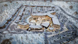 Aerial view rendering of Andaz Heber Valley resort buildings. Aerial view rendering of Andaz Heber Valley resort buildings.