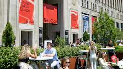 The River Park in front of The Mart in Chicago. The River Park in front of The Mart in Chicago.