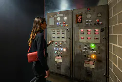 Electric switchboards disguise the doorway to None of the Above (NOTA) speakeasy. Electric switchboards disguise the doorway to None of the Above (NOTA) speakeasy.