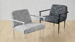 Crumpled Paper is a 100% post-consumer recycled polyester that is also 91-93% biodegradable in a landfill. Crumpled Paper is a 100% post-consumer recycled polyester that is also 91-93% biodegradable in a landfill.