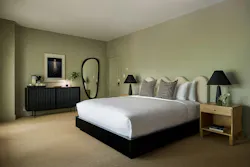 For a boutique New Buffalo, MI aparthotel, we sought to create a sense of luxury akin that felt both aspirational and personal. Moody lighting, color drenching, unexpected forms, and custom furnishings distinguish the experience from larger hotel chains. For a boutique New Buffalo, MI aparthotel, we sought to create a sense of luxury akin that felt both aspirational and personal. Moody lighting, color drenching, unexpected forms, and custom furnishings distinguish the experience from larger hotel chains.
