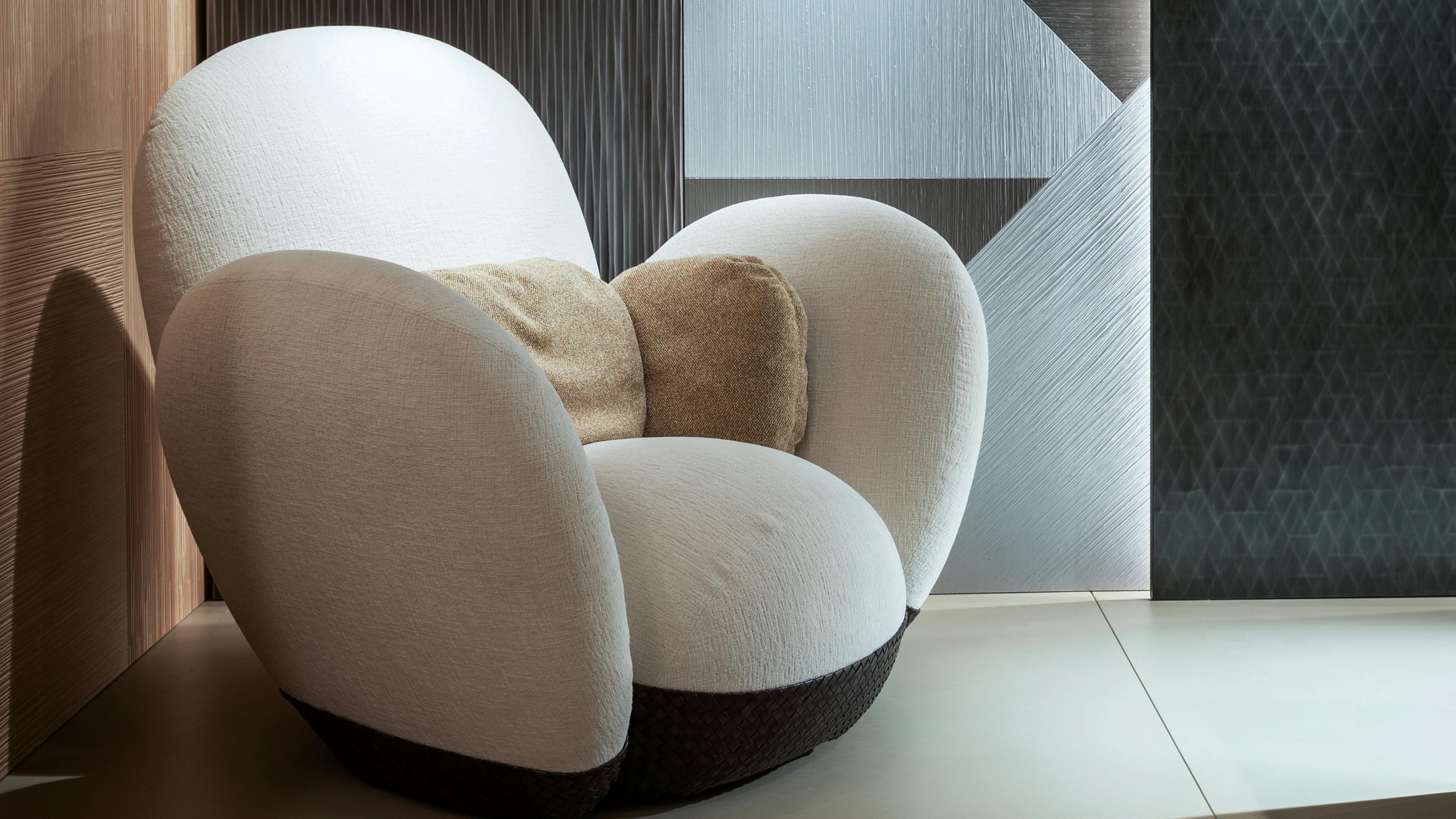 The Succulenta armchair was on display in Laurameroni's showroom at Salone del Mobile.Milano.