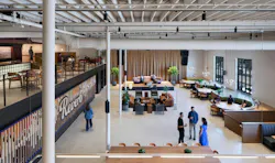 Reverb’s headquarters blends neighborhood identity, building history, and workplace culture into an adaptable environment for creative work. Reverb’s headquarters blends neighborhood identity, building history, and workplace culture into an adaptable environment for creative work.