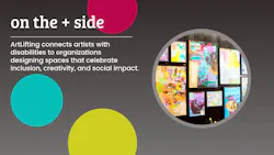 Top graphic contains a gallery wall image of vibrant artworks Top graphic contains a gallery wall image of vibrant artworks