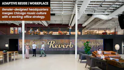 Main floor view of Reverb multi-purpose zone for co-working and performances Main floor view of Reverb multi-purpose zone for co-working and performances