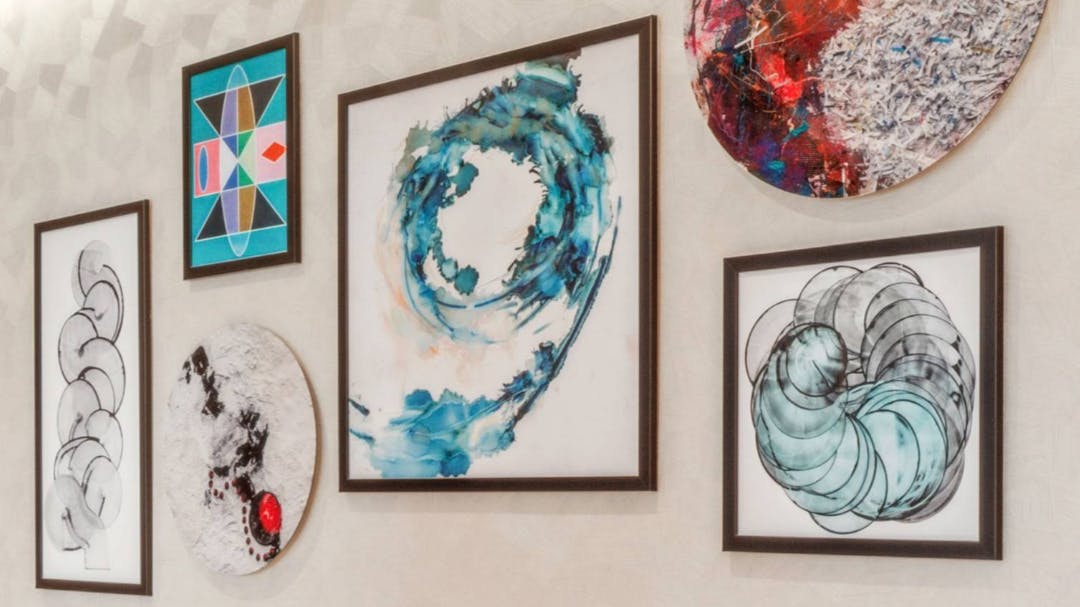 ArtLifting installation in multiresidential setting