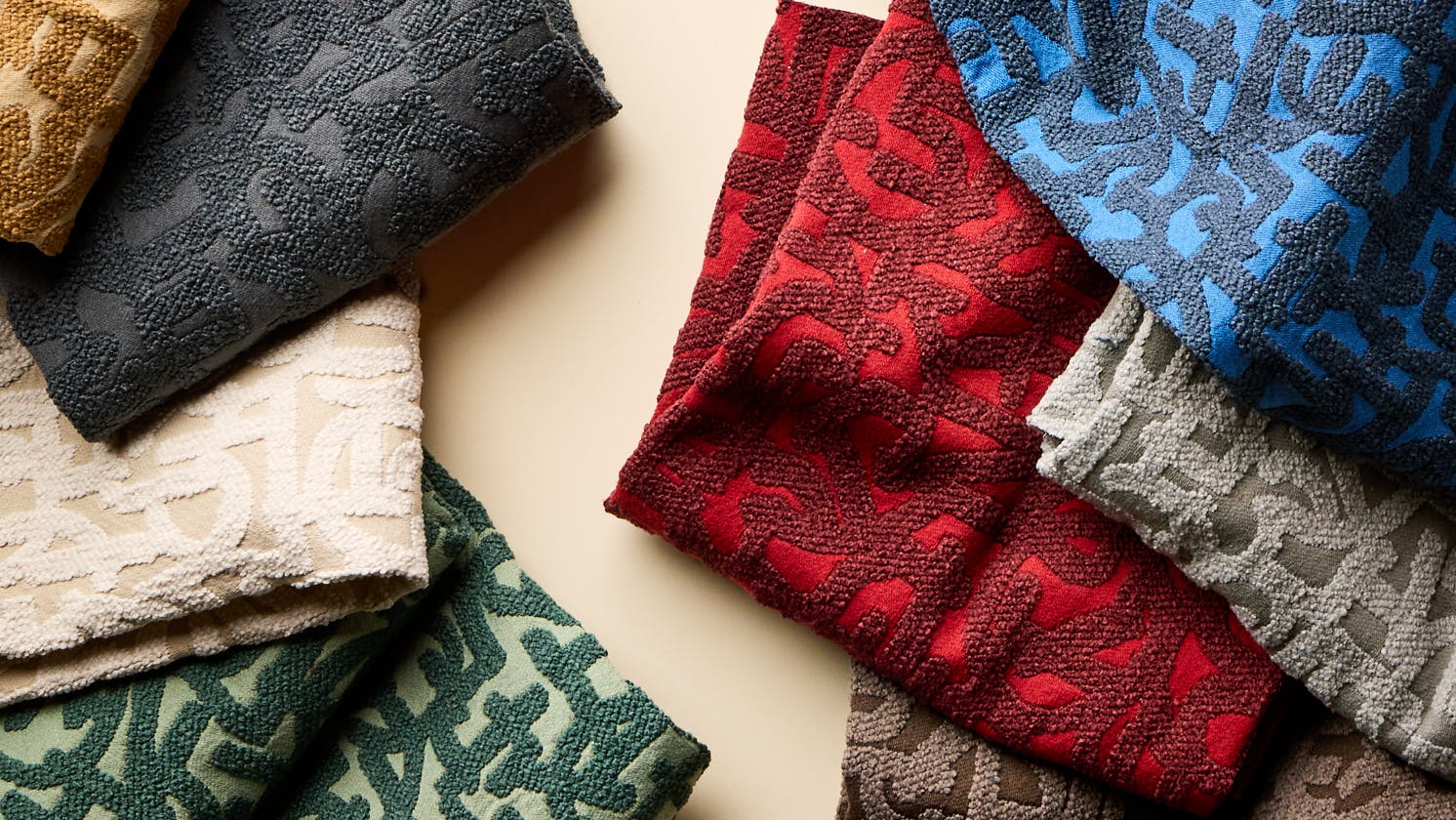 Michael Ford x Momentum Dance Off textile features smaller motifs than the companion wallcovering Breakin'.