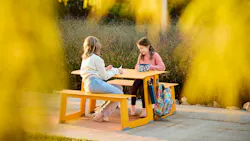 Take-Out Connected Seating Collection creates outdoor gather places.