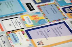 The Inspire collection offers customized wayfinding and school branding options.