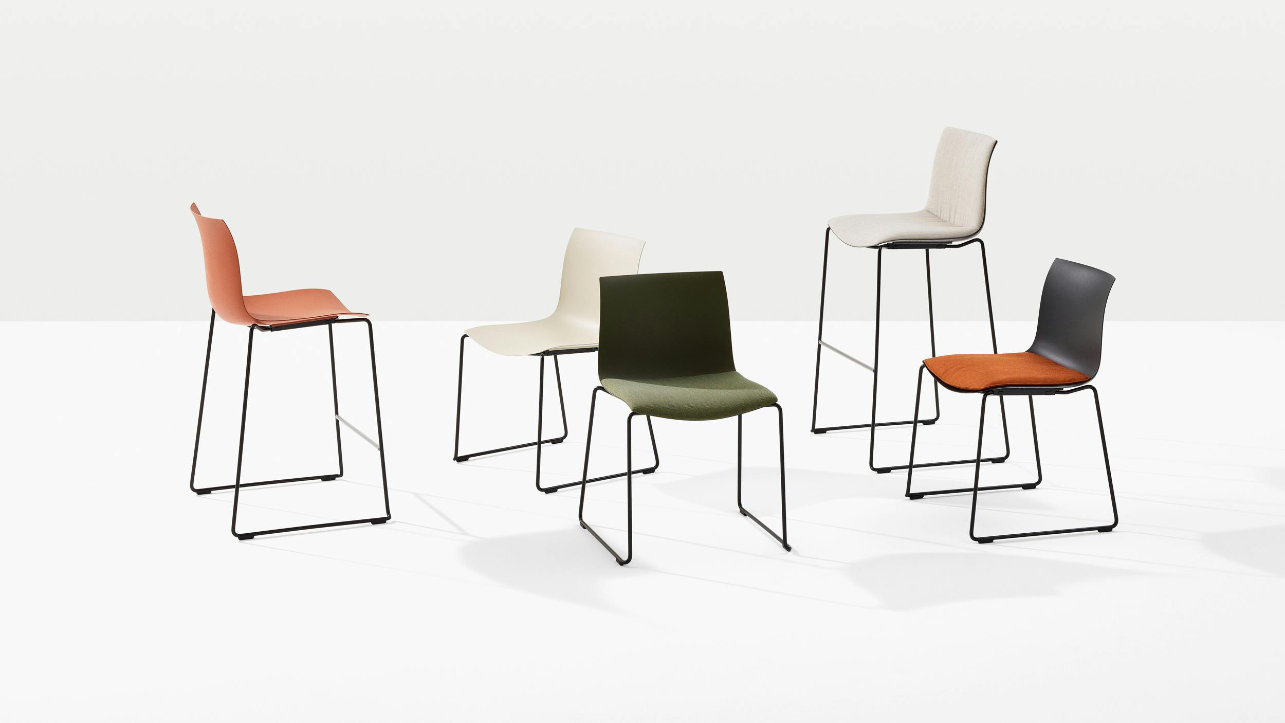 Arper's Catifa (RE) 46 chair collection evolves for today's sustainable interiors.
