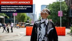 IIDA CEO Cheryl Durst stands in Chicago's Fulton Market