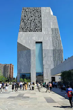 Exterior portrait view of the Obama Presidential Center