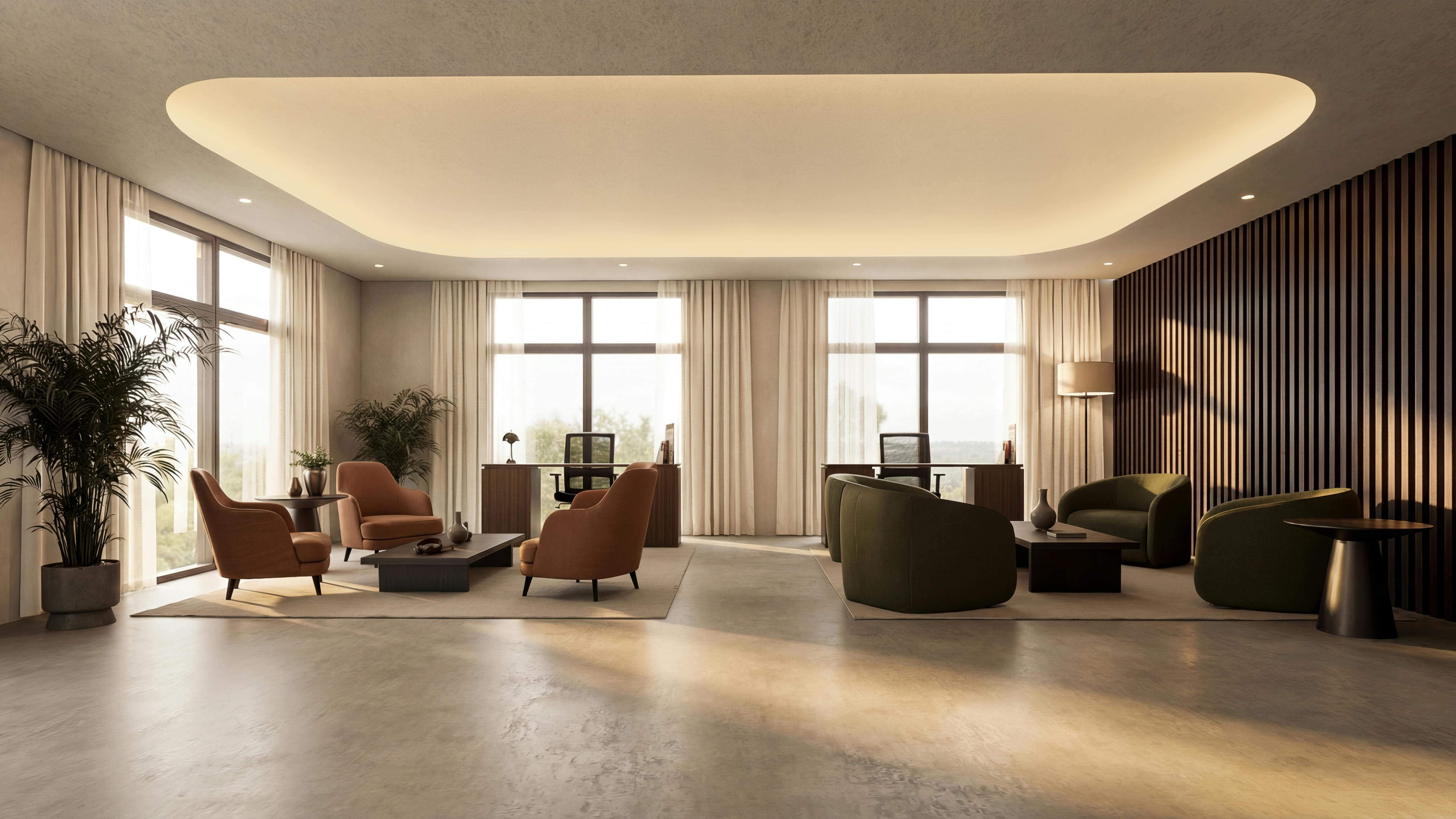 Lalina KnifeEdge installed in a collaborative space.
