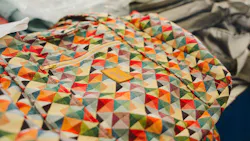 A completed bag created by New Hope Girls’ women will be sold to pay women’s wages, rescue girls, and spread awareness about sexual exploitation.