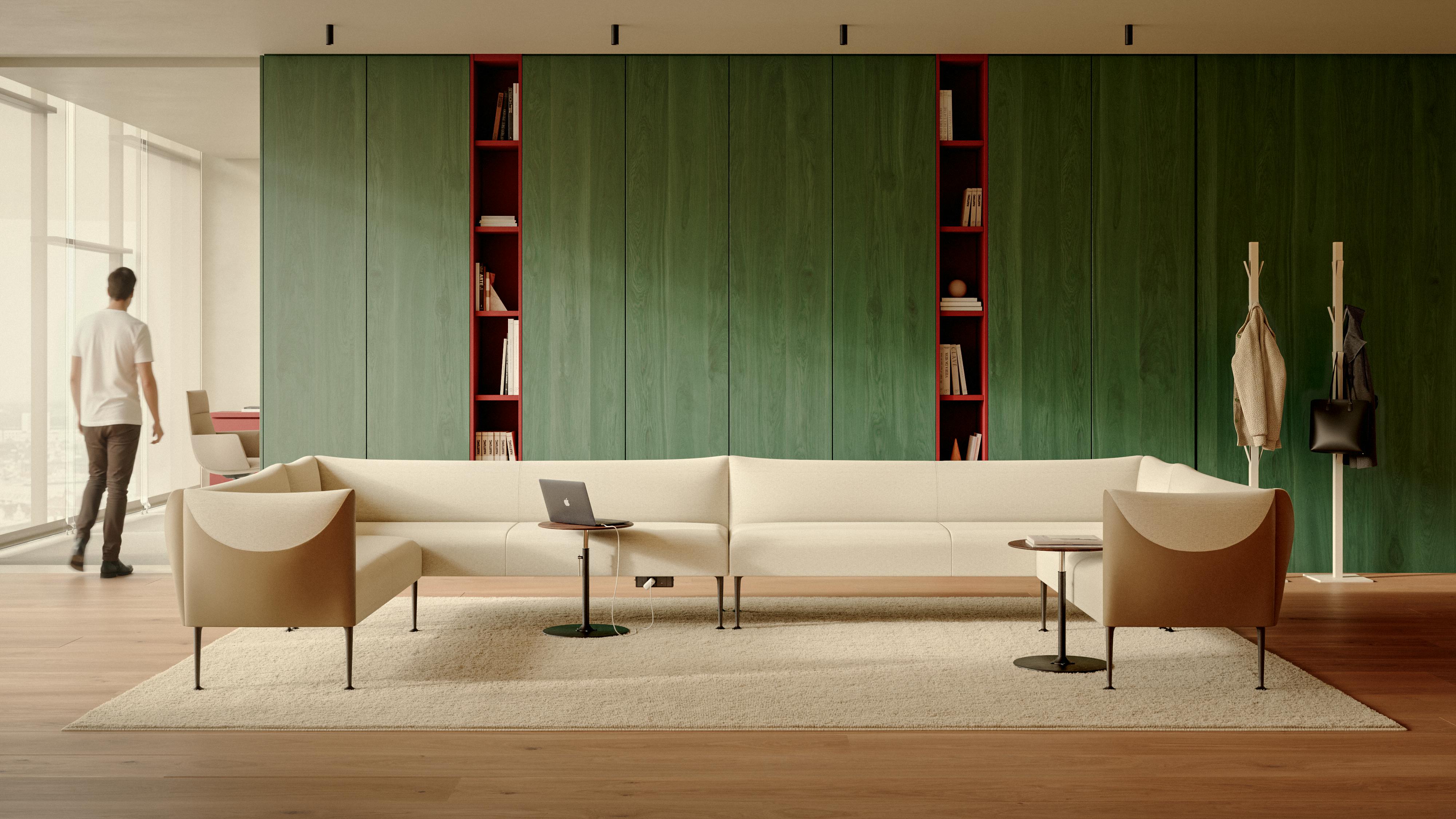 The Missiva collection creates lounge seating layouts for collaborative spaces.